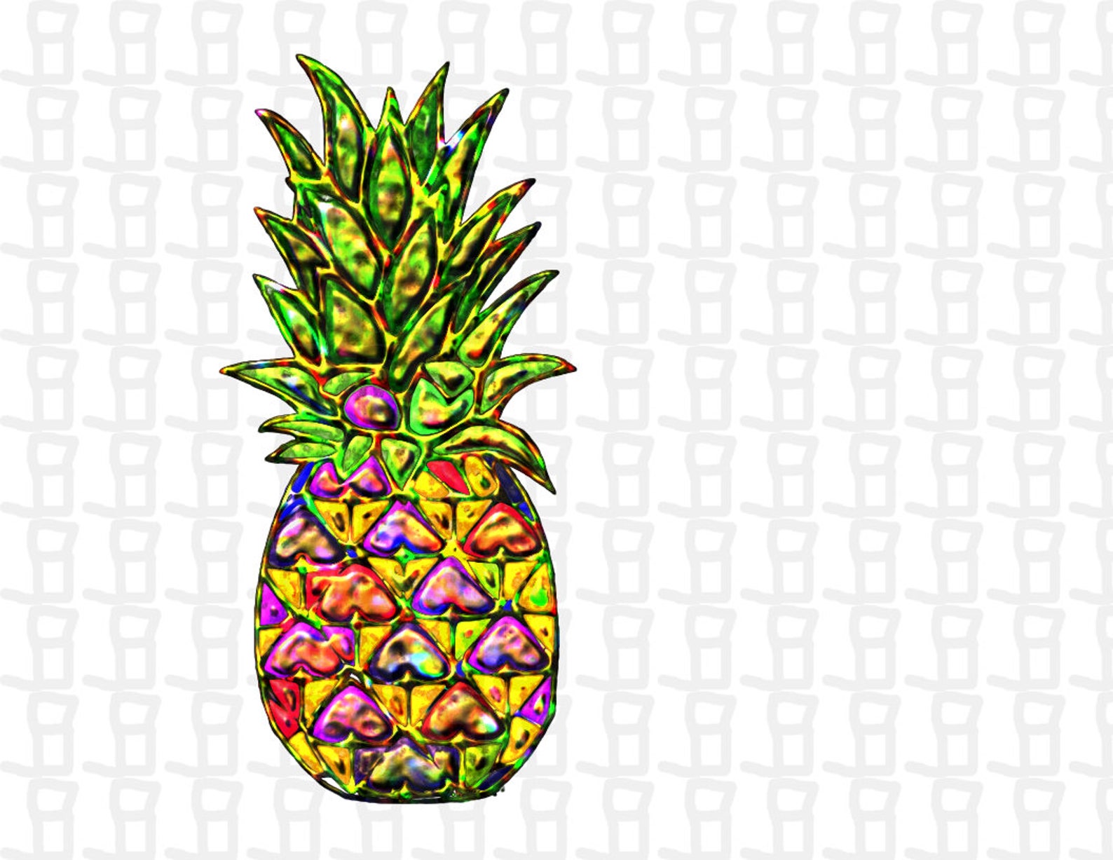 Pineapple SVG Rainbow Pineapple SVG SVG File for Cricut File Etsy