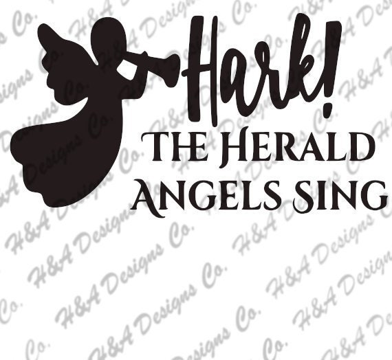 Download Free Hark The Herald Christmas Svg Holiday Svg Winter Svg Angel Etsy SVG DXF Cut File