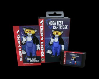 Mega Test Cartridge - Official Mega Cat Studios Test Cart for the Sega Genesis Console Hardware!