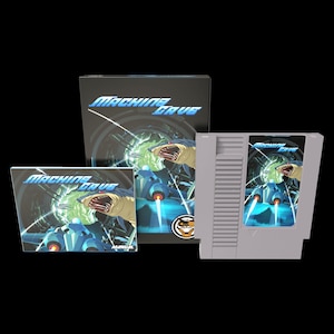 Machine Cave - 任天堂エンターテイメントシステム NES 用の Mega Cat Studios 公式物理ベース シューティング ビデオ ゲーム カート