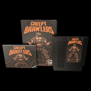 Creepy Brawlers - 任天堂エンターテイメントシステム NES 用の Mega Cat Studios 公式格闘ゲームカート