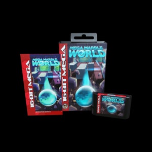 Mega Marble World - セガジェネシス版の公式 Mega Cat Studios カート ゲーム - クラシックな 16 ビットの挑戦的なパズル アーケード アドベンチャー!