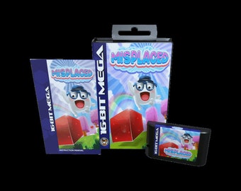 Misplaced - Official Mega Cat Studios Cart Game for the Sega Mega Drive Version - Classic 16 bit Amphibious Action Puzzle Quest