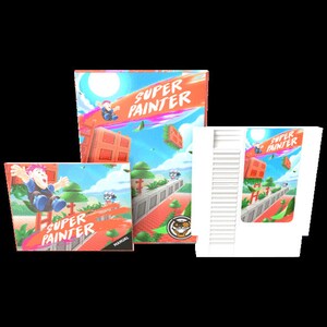 スーパーペインター - 任天堂エンターテイメントシステム NES 用のメガキャットスタジオ公式アクションパズルプラットフォームビデオゲームカート