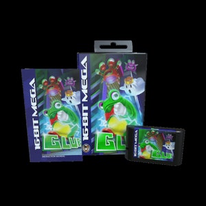 Gluf - Oficjalna gra Mega Cat Studios Cart na Sega Mega Drive Wersja - Klasyczne 16-bitowe Amfibie Platformowe Puzzle