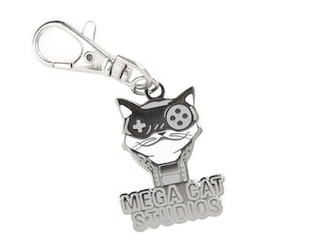 Mega Cat Studios Keychain - Custom Solid Metal High quality Construction