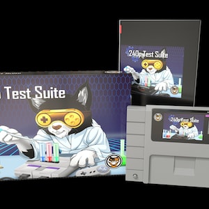240P Test Suite - Official Mega Cat Studios SNES TV Test Cart for the Super Nintendo Entertainment System