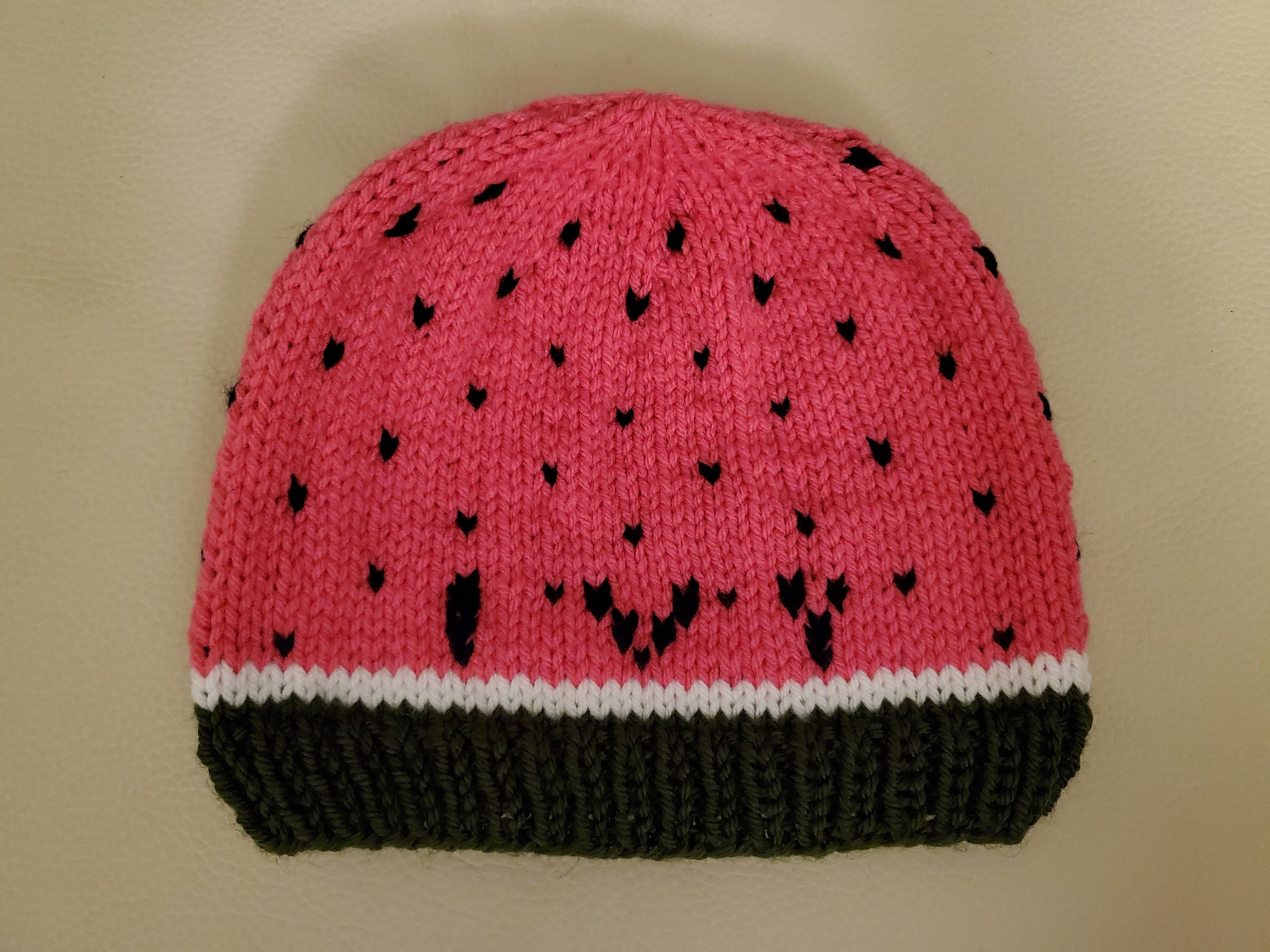 One in a Melon: Watermelon Knit Hat All Ages | Etsy