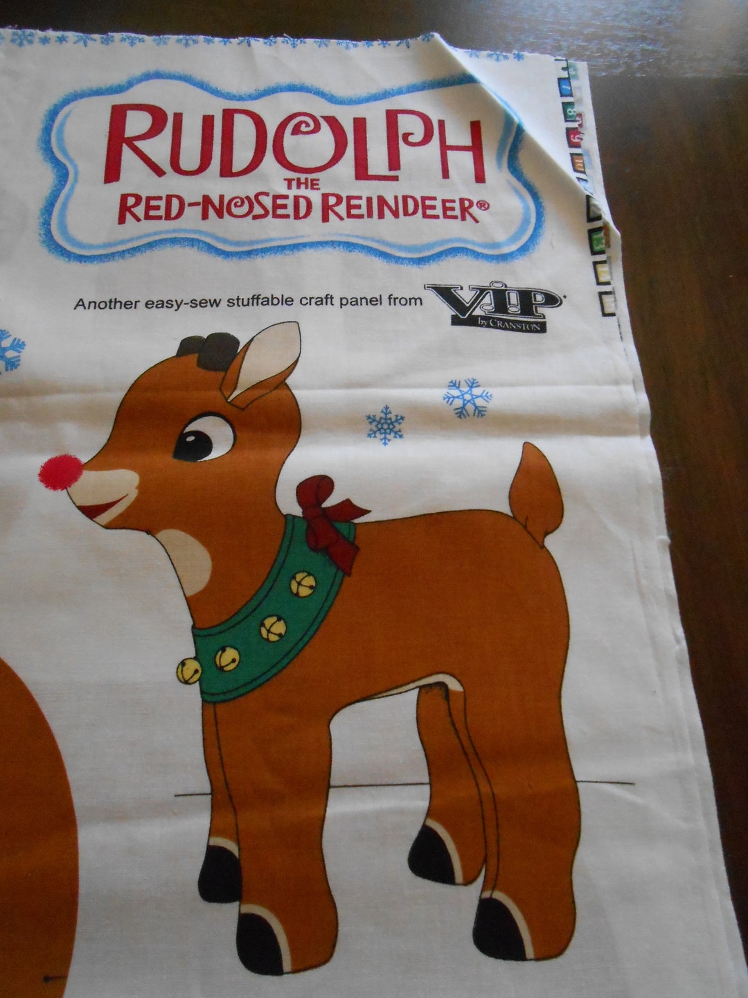 Rudolph the Red Nosed Reindeer Sew Stuff Fabric Craft Panel - Etsy