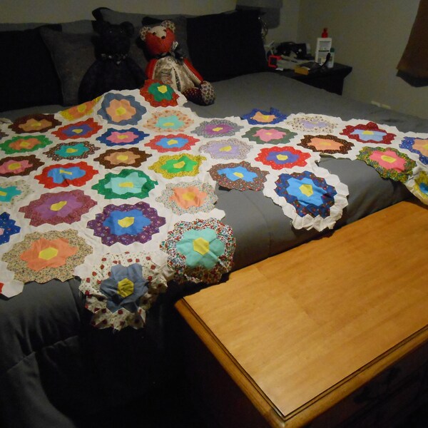 Vintage Partial unfinished quilt top