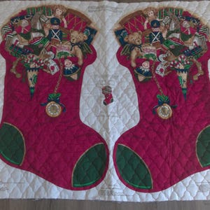Painel de artesanato de meia de Natal Jumbo Home for the Holidays acolchoado