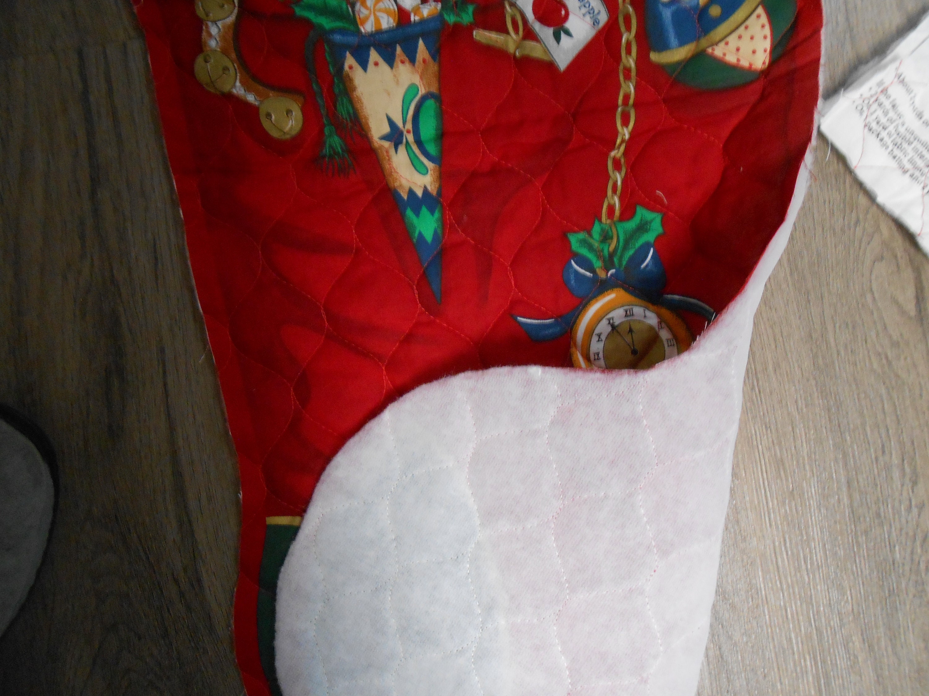 Vintage Cranston Jumbo Christmas Stocking Cut Craft Panel Home Etsy