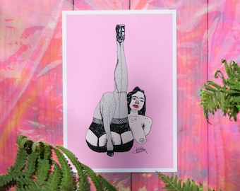 Dita At Ease (A5 Print)