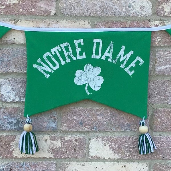 Notre Dame Fighting Irish Flags or Banners Etsy