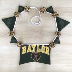 Baylor University Distressed Pennant Banner,Party Decor, Celebration Bunting, Backdrop, Wall Hanging, Tailgate Banner