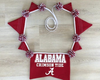 University of Alabama Crimson Tide Pennant Banner,Party Decor, Celebration Bunting, Backdrop, Wall Hanging, Tailgate Banner