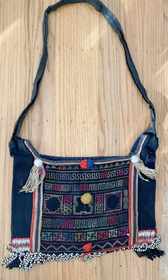 Tribal Hippie Afhgan Beaded Tote Shoulder Bag BOHO