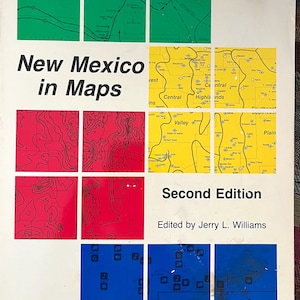 Libro antiguo de 1986, Nuevo México en mapas, segunda edición, editado por Jerry L. Williams.
