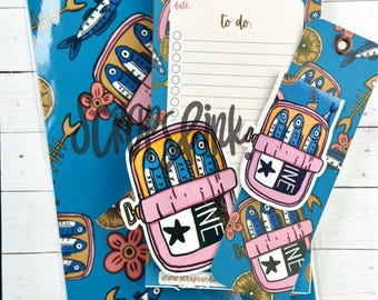 A5 Sardine Stationery Bundle: Handmade Book Lover Gift Set (Customizable! - See Description)