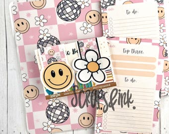 Groovy Stationery Bundle: Handmade Retro Planner Gift Set