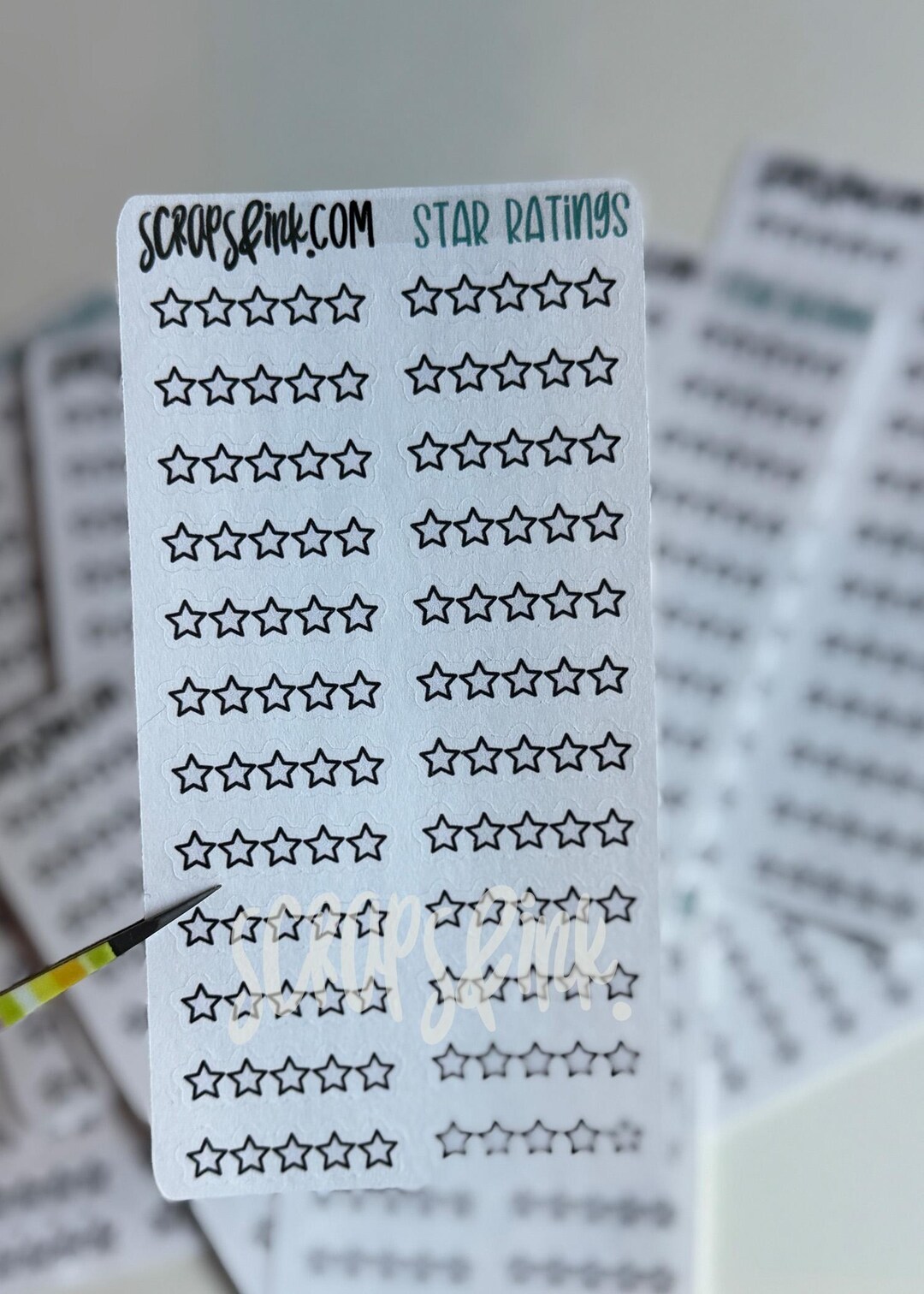 Star Rating Writeable Stickers: Book Review Stickers - Etsy