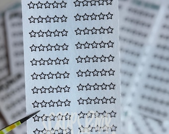 Star Rating Writeable Stickers: Book Review Stickers