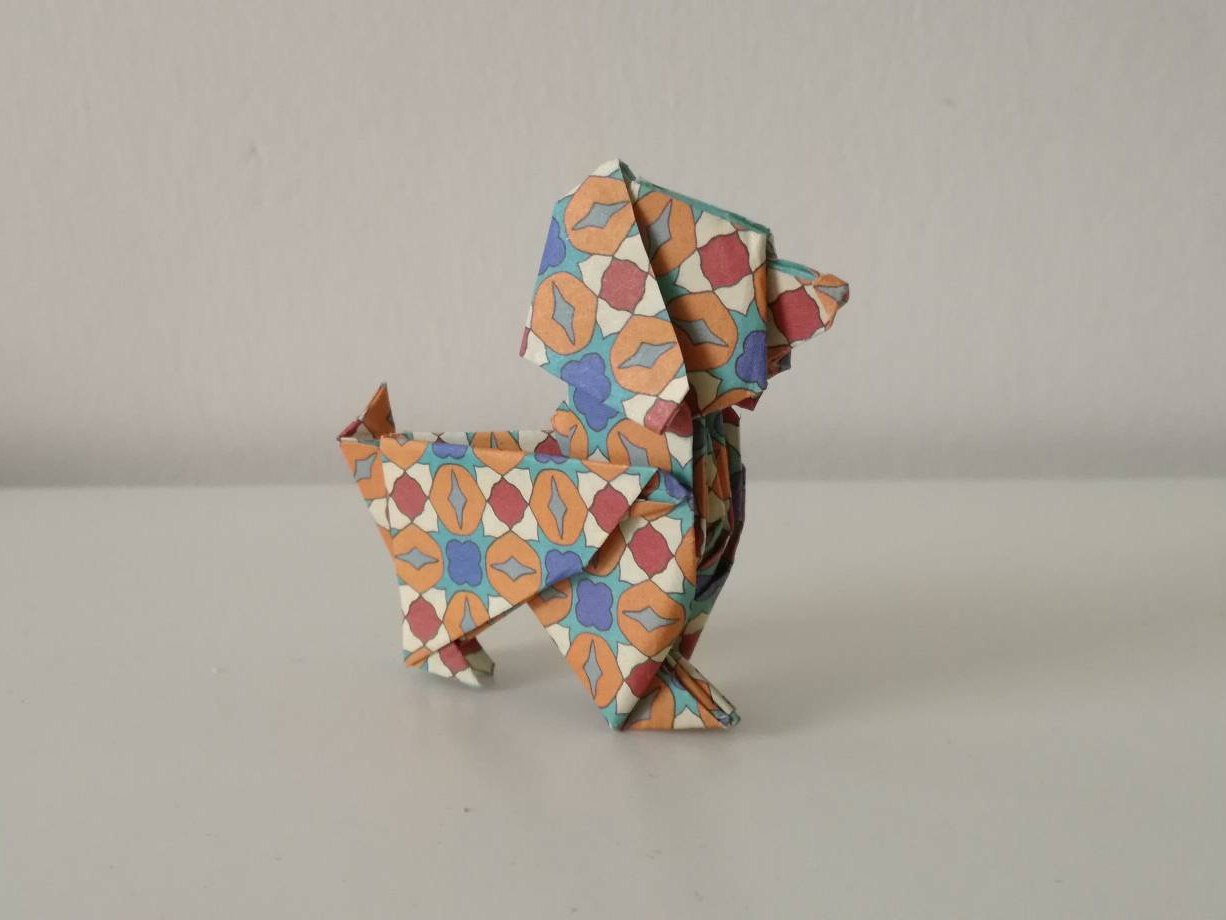 Handmade Origami Dog kimono Pattern / Paper Animals / Etsy