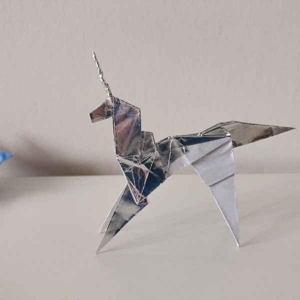 Handmade origami Blade Runner unicorn / handmade gift