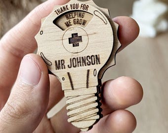 School Laser Cut File - SVG Teacher Gift Woofrn Project (Vector Template)