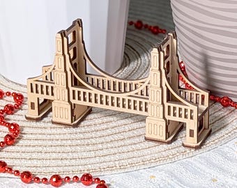 Famous Bridges Miniature Laser Cut Bundle, Set of 10 SVG Vector Plans (Digital File)