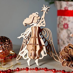 Angel Laser Cut - SVG Ornament for Easter and Christmas with Assembly Instruction