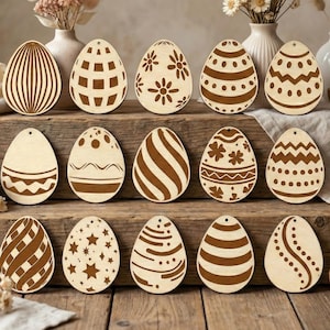 Laser Cut Easter Egg Ornaments - SVG Spring Decoration Project (Digital File)