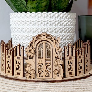 Flower Pot Holder - Laser Cut File, SVG Stand and Candy Box Vector Plan