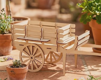 Sweet Cart SVG Laser Cut File: Candy Cart Wooden Plan (Digital Download)