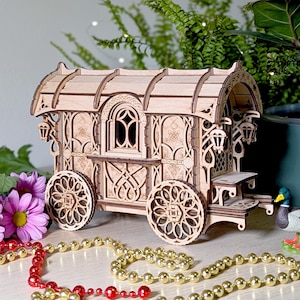 Nomad Caravan Wagon - Laser Cut File Project, SVG plan for Cutting Machines