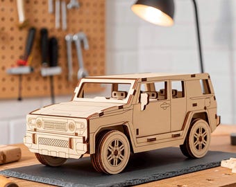Off Road Car Laser Cut File, SVG 4x4 Vehicle Truck Model (Digital Download)