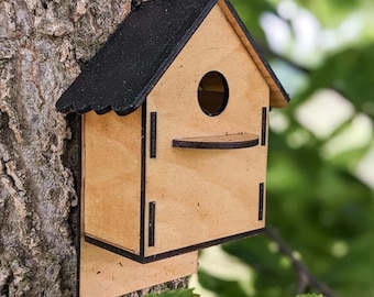 Laser Cut Birdhouse SVG File: Nesting Box Project (Digital Download)