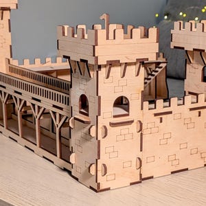 Tour du château médiéval - Fichier découpé au laser, Plan numérique SVG