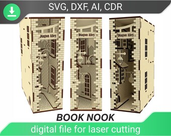 Download Diagon Alley Book Nook Etsy