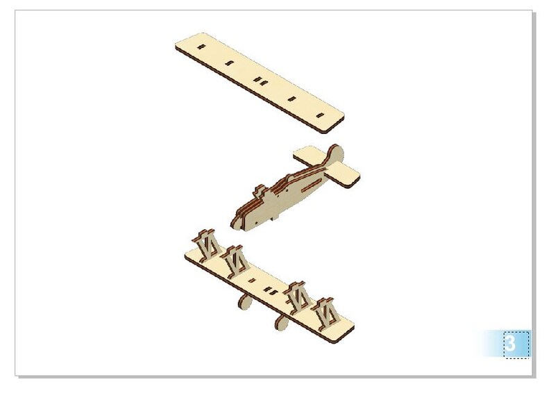 plane laser cut dwg