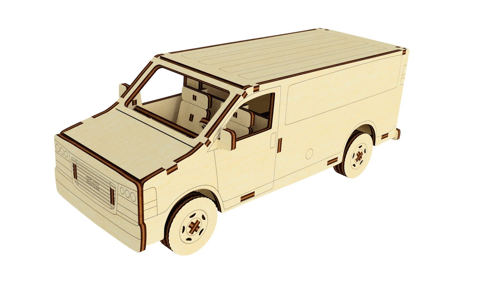 Laser Cut Car Model Cnc Plan Dxf Files for Laser Cutting Truck Etsy Ireland