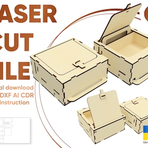 Mechanical box - SVG Laser Cut Project, Ready made files for Laser Machines