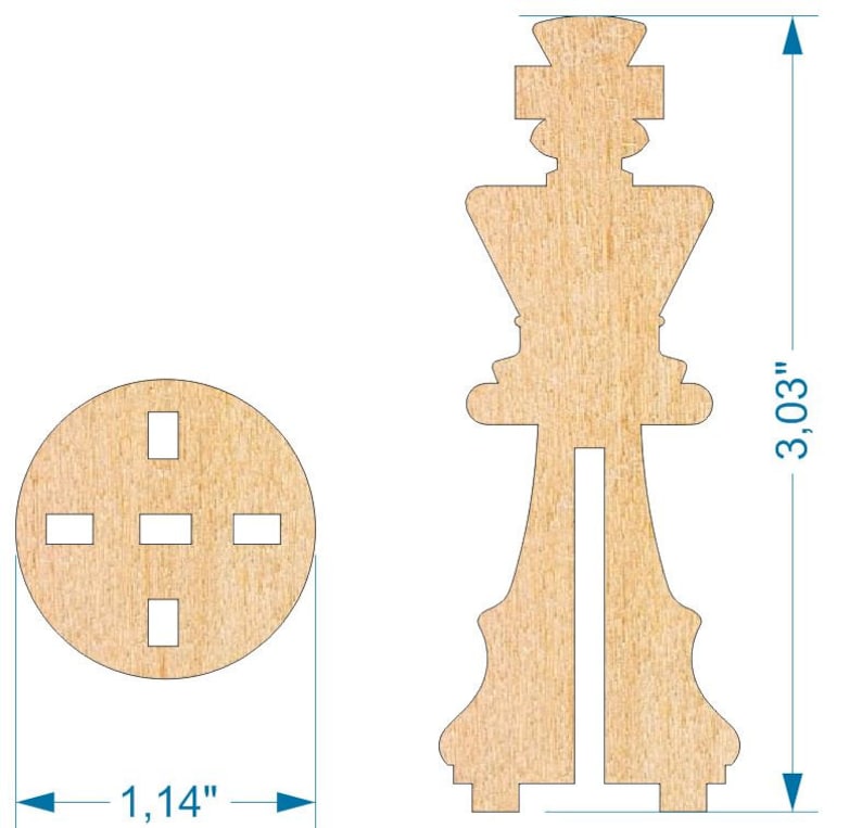 Laser Cut Files Cnc Template Chess Figures Chess Dxf Files for Etsy