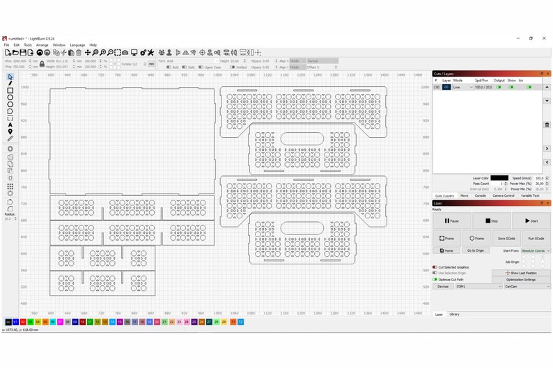 Tray SVG laser cut file, Glowforge pattern, Easter tray dxf plan for laser, digital file image 3