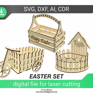 arquivos svg glowforge cesta caixa de corte a laser arquivos dxf para arquivos a laser cnc plano cesta dxf compensado laser modelo cnc páscoa, arquivos dxf cnc svg