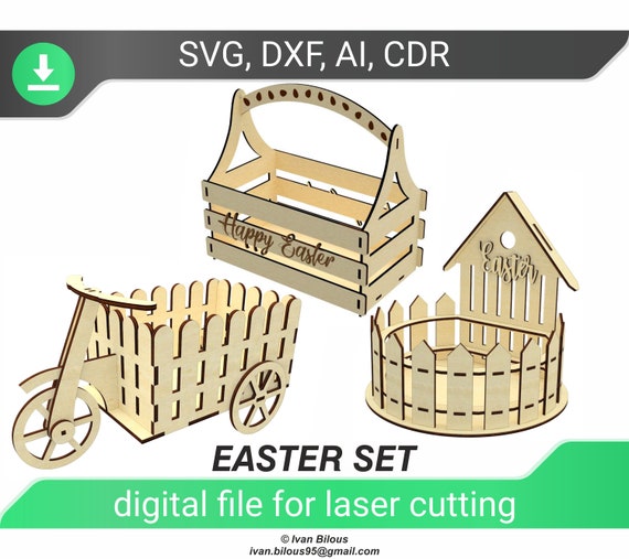 Art & Collectibles DXF laser svg Box glowforge files Laser cut files ...