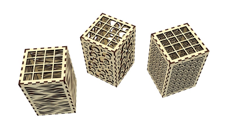 Download Laser cut cut file pencil holder svg glowforge files pen ...