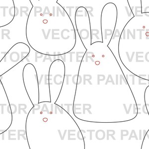 Laser Cut Files Easter Bunnies Dxf Files for Laser Bunny Easter Svg ...