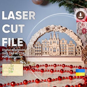 Kleiner Weihnachtsbogen - Laser Cut File Schwibbogen