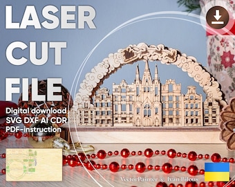 Small Christmas Arch - Laser Cut File Schwibbogen